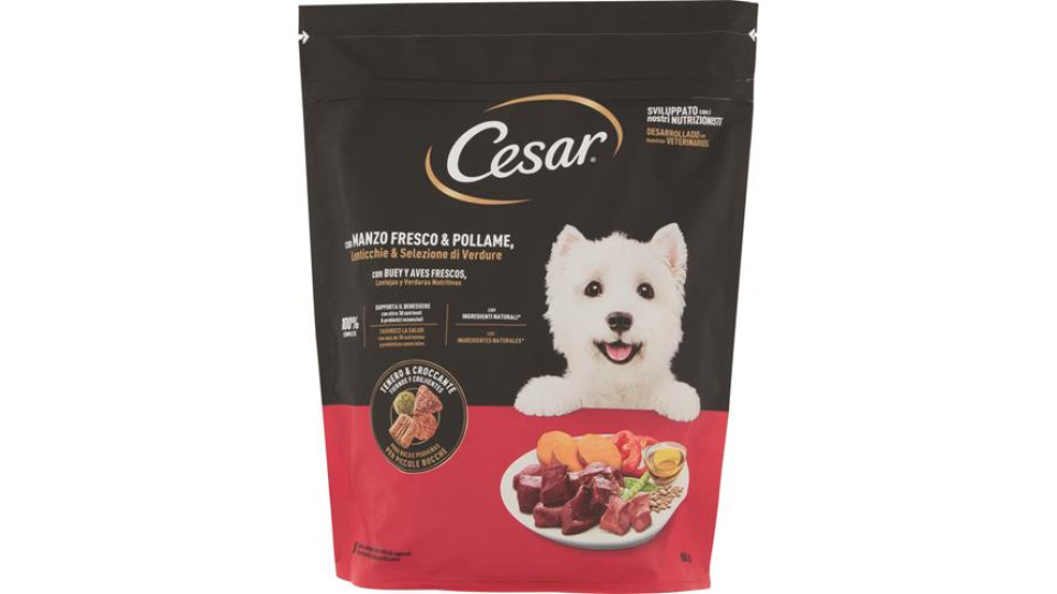 ALIMENTO CANE DRY CON MANZO POLLAME E VERDURE
