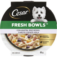FRESH BOWLS CON ANATRA, RISO ROSSO, CAROTE E PATATE VIOLA