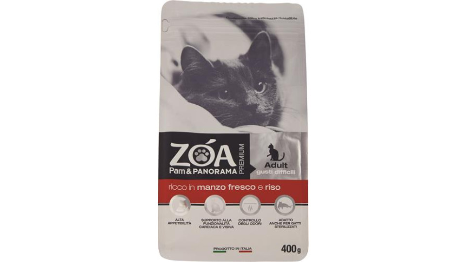PREMIUM GATTO GUSTI DIFFICILI RICCO IN MANZO FRESCO E RISO
