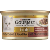 GOURMET GOLD DADINI IN SALSA CIBO UMIDO PER GATTI CON TACCHINO E ANATRA