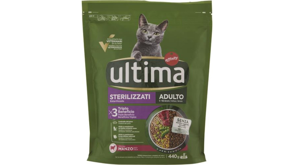 SECCO GATTO STERILIZZATO MANZO