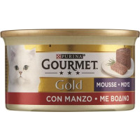 GOURMET GOLD MOUSSE CIBO UMIDO PER GATTI CON MANZO