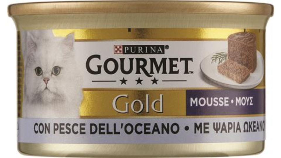 GOURMET GOLD MOUSSE CIBO UMIDO PER GATTI CON PESCE DELL'OCEANO