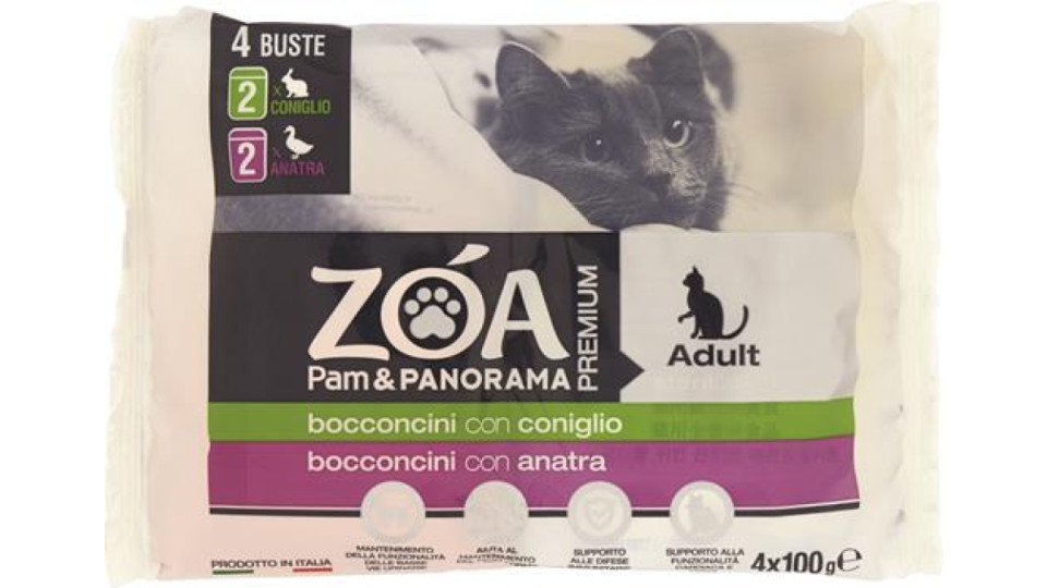 BOCCONCINI PER GATTI STERILIZZATI CONIGLIO - ANATRA 4 X 100 G