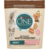 ALIMENTO SECCO PER GATTO ONE BINENFIS ADULT GRAIN FREE AL SALMONE GR350