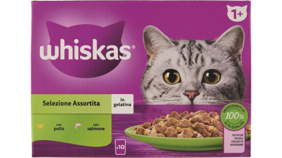 ALIMENTO GATTO SELEZIONE ASSORTITA G85X10