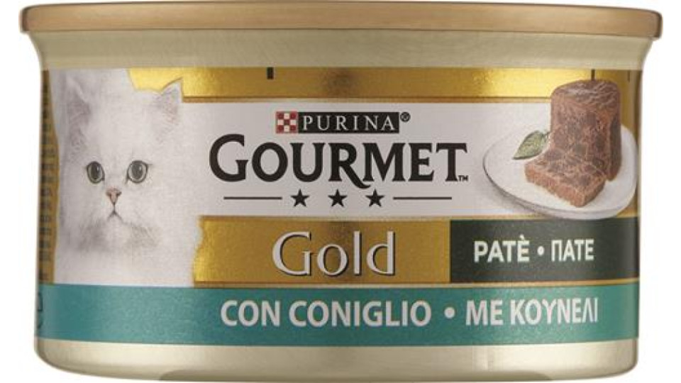 GOURMET GOLD PATÈ CIBO UMIDO PER GATTI CON CONIGLIO
