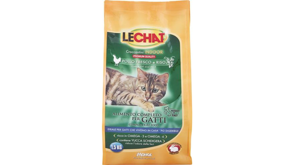 LECHAT CROC.PREM.INDOOR POLLO