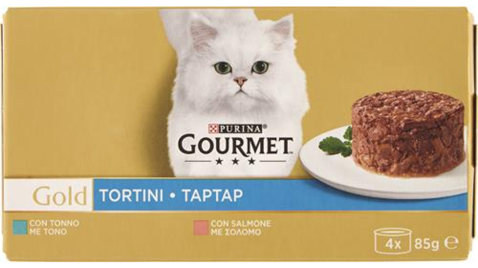 GOURMET GOLD TORTINO TONNO-SALMONE G85X4
