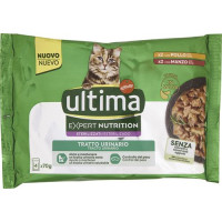 ULTIMA CAT WET EXPERT NUTRITION URINARY POLLO & MANZO G 70X4