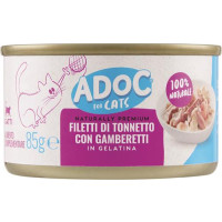 TONNO E GAMBERI AL NATURALE PER GATTO