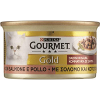 DADINI IN SALSA CIBO UMIDO PER GATTI CON SALMONE E POLLO
