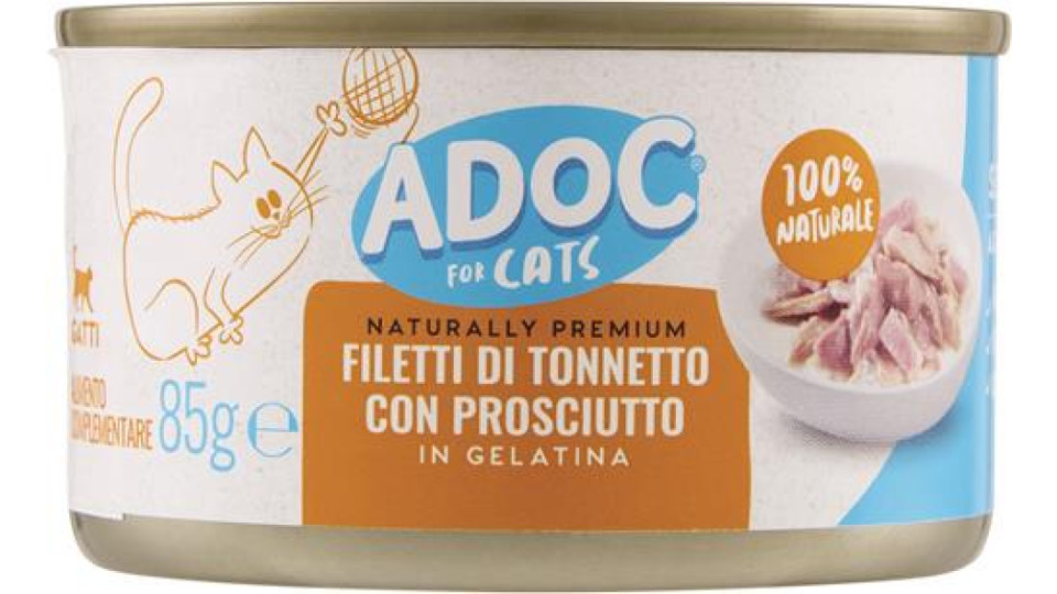 TONNO E PROSCIUTTO AL NATURALE PER GATTO