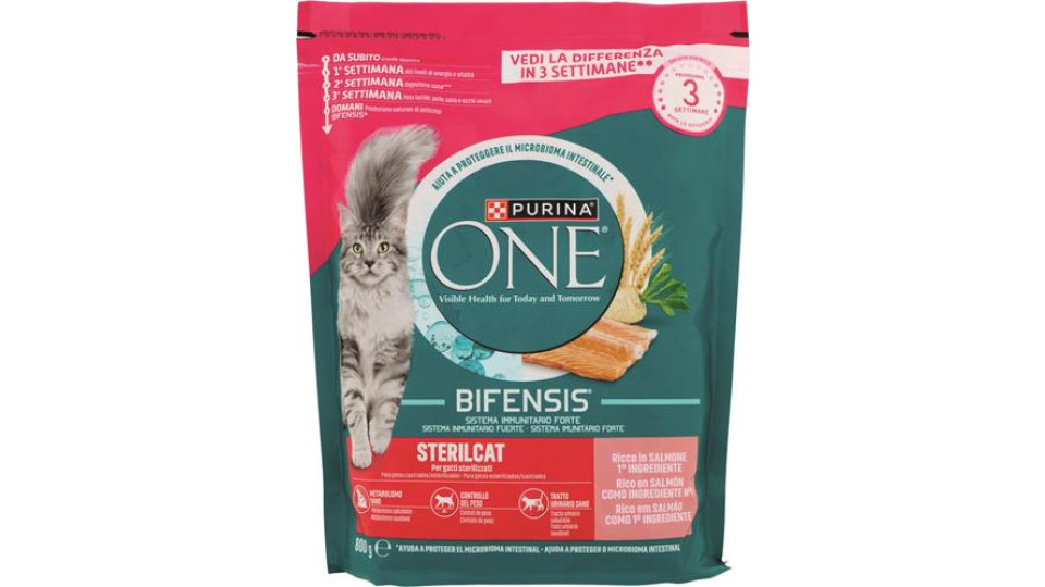 ONE BIFENSIS STERILCAT SALMONE E FRUMENTO CON TONNO