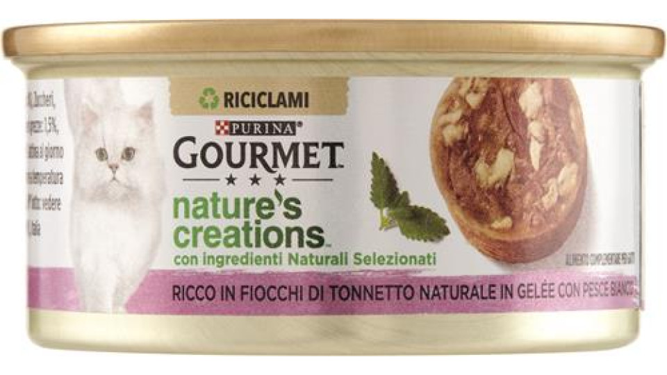 CROCCANTINI FIOCCHI TONNO NATURALE E PESCE BIANCO IN GELÉE