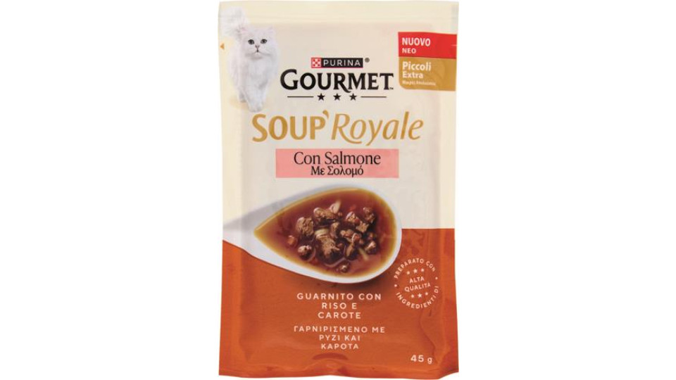 GATTO UMIDO ZUPPA ROYALE SALMONE 45GR
