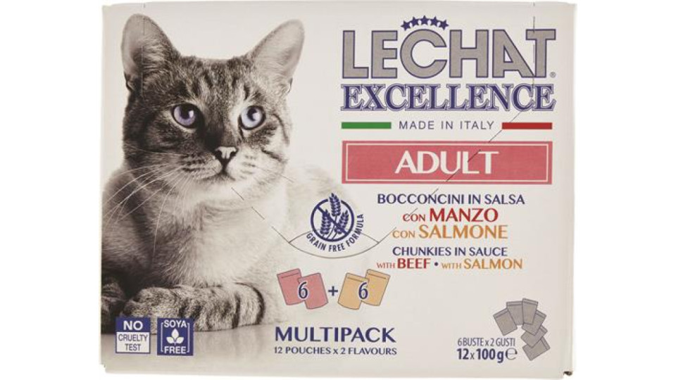 LECHAT EXCELLENCE BUSTE MULTIPAC ADULT MANZO E SALMONE