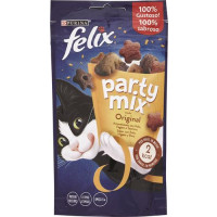 FELIX PARTY MIX ORIGINAL SNACK GATTO CON POLLO, FEGATO E TACCHINO