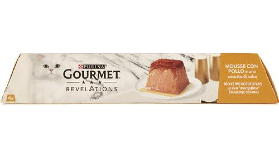 GOURMET REVELATIONS MOUSSE GATTO CON POLLO 4X57G