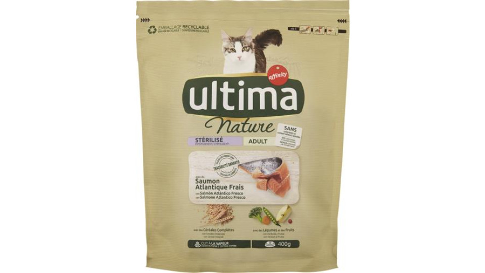 ULTIMA CAT NATURE STERILIZZATO SALMONE G 400
