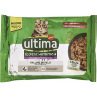 CROCCANTINI WET EXPERT NUTRITION HAIRBALL MANZO & SALMONE G 70X4