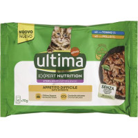 ULTIMA CAT WET EXPERT NUTRITION APPETITO DIFFICILE TONNO & POLLO G 70X4