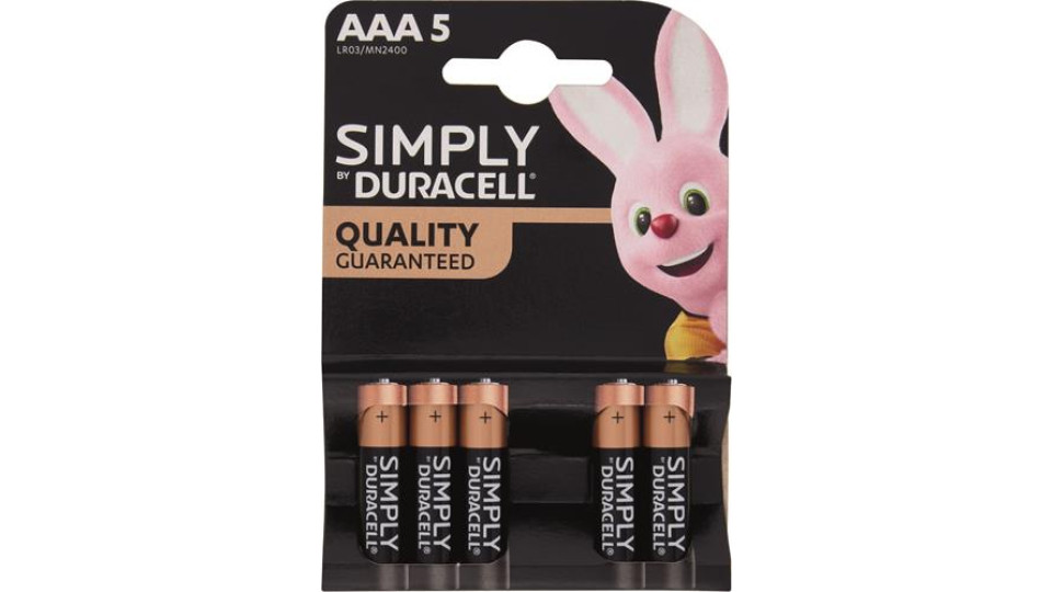 DURACELL SIMPLY AAA X5