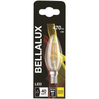 LAMPADINA LED A CANDELA 4W=40W ATTACCO E14 COLORE BIANCO CALDO