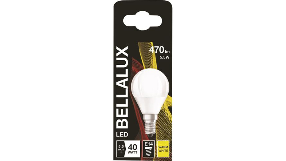 LAMPADINA LED A SFERA 5.5W=40W ATTACCO E14 COLORE BIANCO