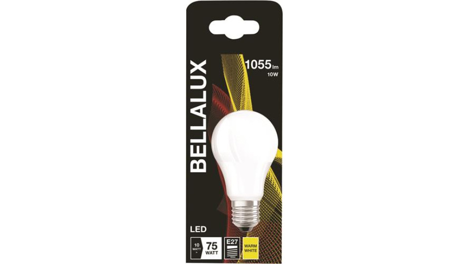 LAMPADINA LED A GOCCIA 10W=75W ATTACCO E27 COLORE BIANCO CALDO