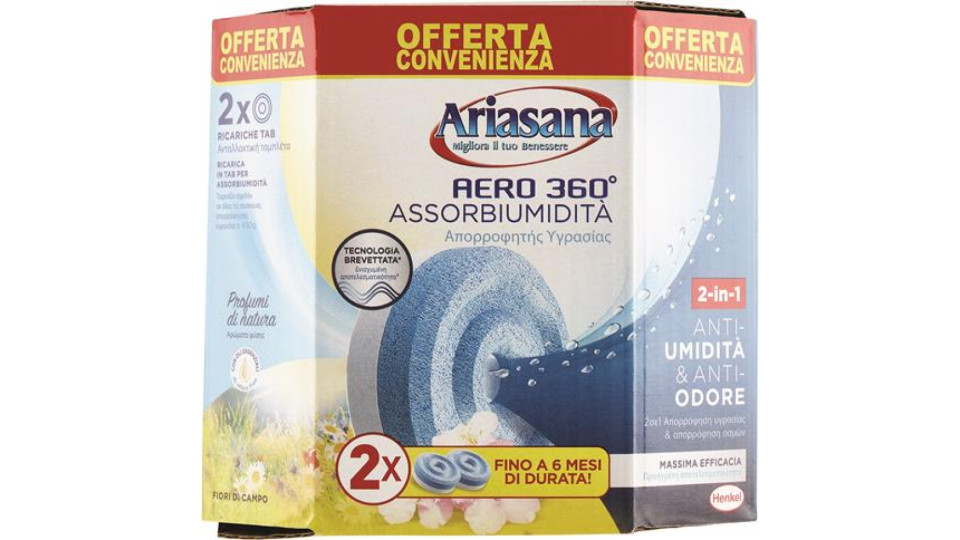 ARIASANA AERO360TAB FIORI DI CAMPO 2X450G