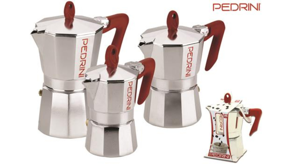 CAFFETTIERA 6TZ BRILLANT.M.ROSSO
