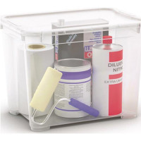 Contenitore portatutto con coperchio trasparente cm.39 x 27x H.29 T BOX S