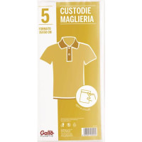 CONFEZIONE 5 CUSTODIE MAGLIE CON ZIP 35X50 CM