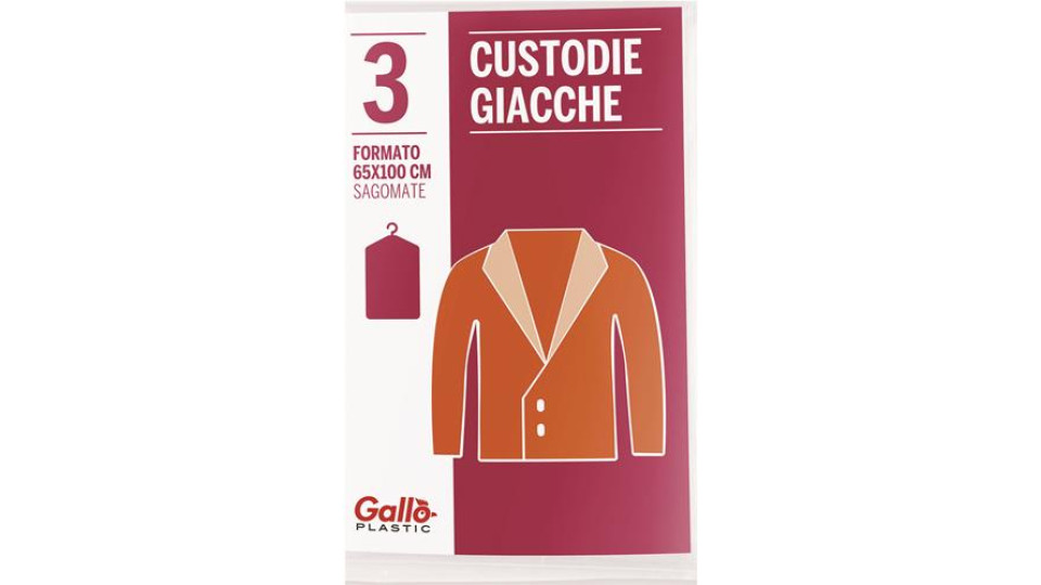 CONFEZIONE 3 CUSTODIE GIACCHE 65X100 CM