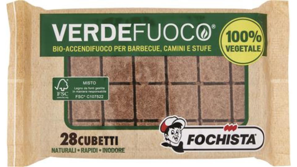 ACCENDIFUOCO ECOLOGICO FSC 28 CUBETTI