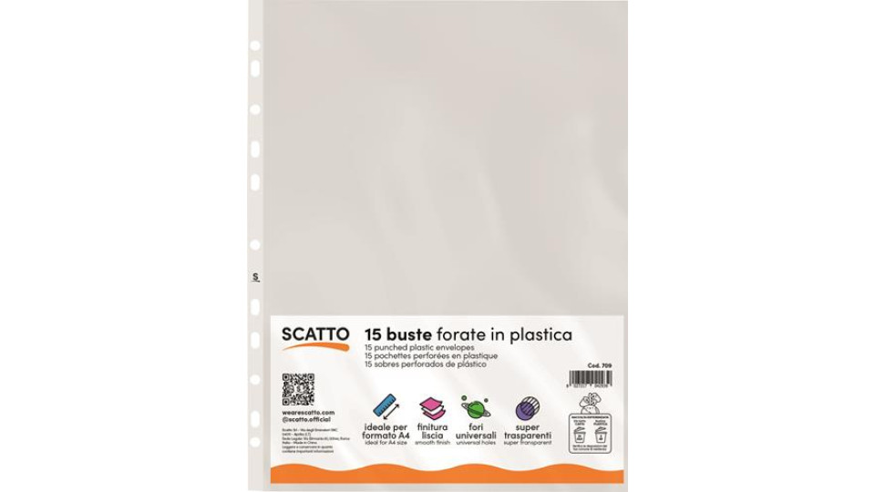 CF 15 BUSTE FORATE IN PP A4