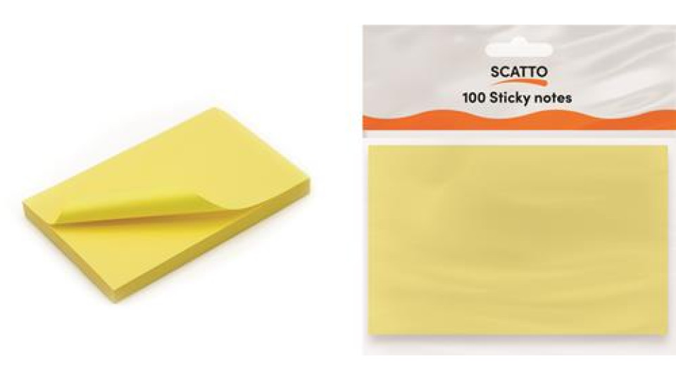 STICKY NOTES 75 125MM GIALLO PASTELLO