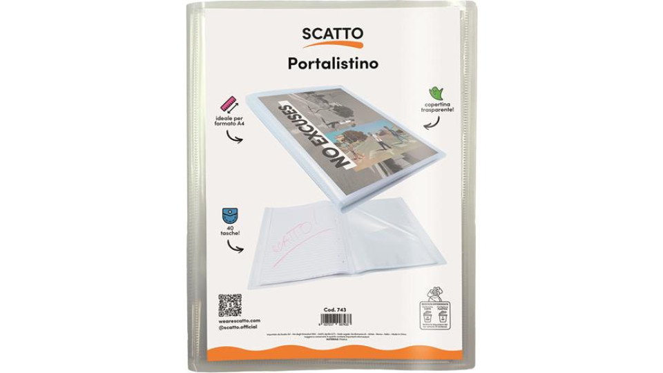 P.LISTINO IN PP 40FF CRISTALLO