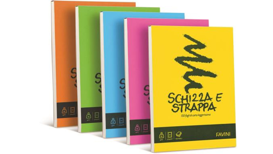 BLOCCO SCHIZZA E STRAPPA F.150 A4