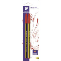 PENNE A SFERA NORIS STICK INCHIOSTRO ROSSO 2 PZ