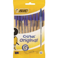 BIC CRISTAL MED POUCH BLUE