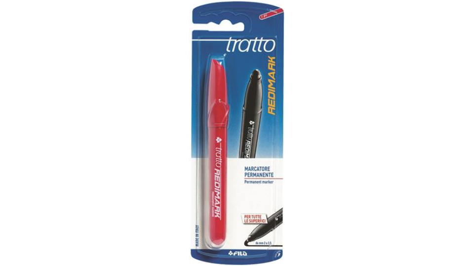 1TRATTO MARKER PUNTA TONDA ROSSO