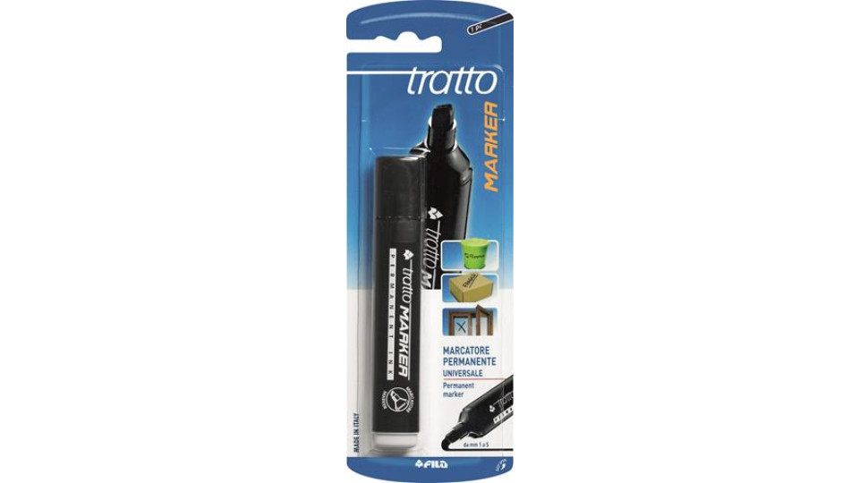 1 TRATTO MARKER PUNTA CAVA NERO