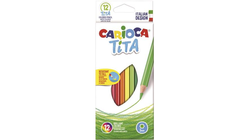 CARIOCA TITA 12 PASTELLI ESAGONALI