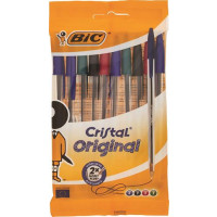 BIC CRISTAL MED POUCH ASSORTITE
