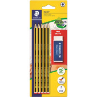 5 MATITE NORIS HB +GOMMA MARSPLAST STAEDTLER