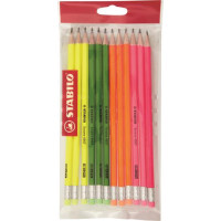 12 MATITE C-GOMM.COLORI ASS.
