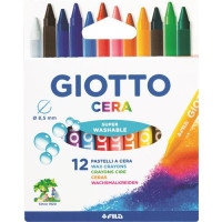 12 PASTELLI CERA GIOTTO