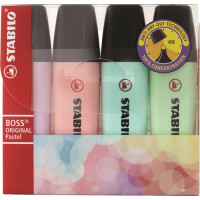 STABILO 4 EVIDENZIATORI. BOSS PASTELLO